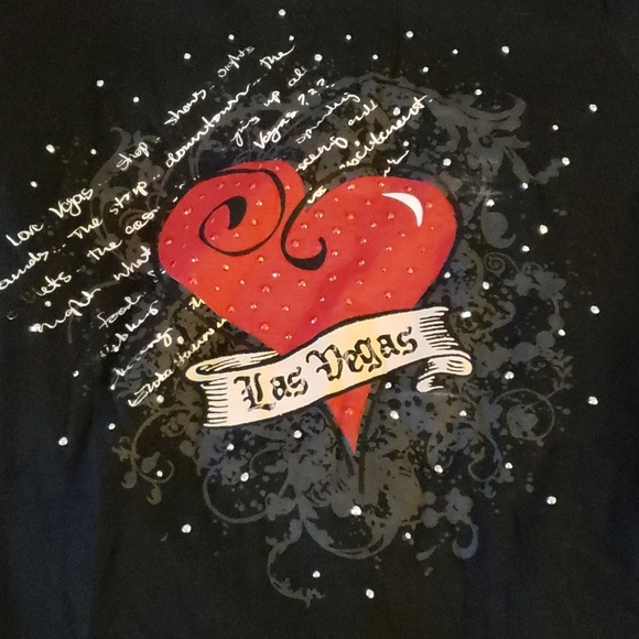 I Love Las Vegas Rhinestone Tee - Picture 2 of 5